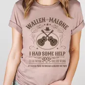 I Had Some Help Graphic Tee - Heather Pink