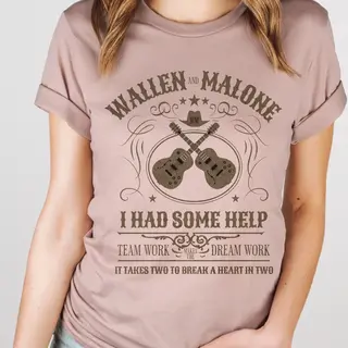 I Had Some Help Graphic Tee - Heather Pink