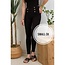 June High Waist Skinny Sailor Pants - Black