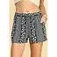 Titus Tie Waist Short - Black/White