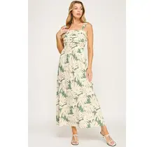 Taylor Serenity Pleated Maxi Dress - Sage