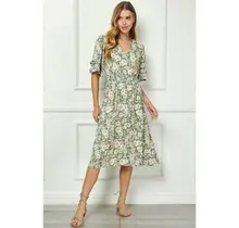 Tavor Surplice Dress - Daisy