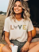 Vintage Farm Love Tee - Cream