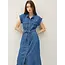 Billie Denim Belted Midi dress