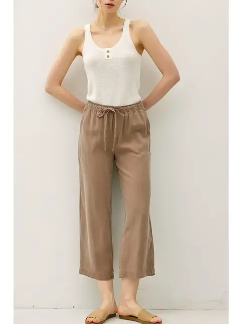Bexley Tencil Wide Leg Pant - Mocha