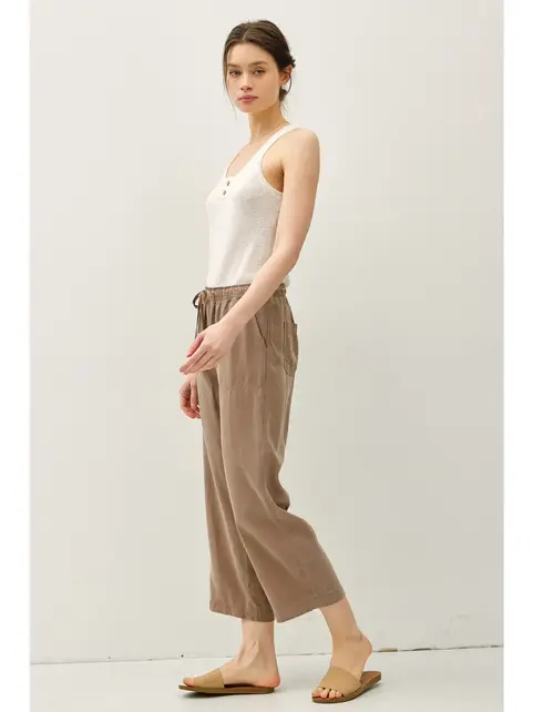 Bexley Tencil Wide Leg Pant - Mocha
