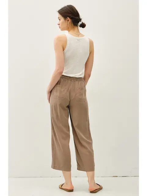 Bexley Tencil Wide Leg Pant - Mocha