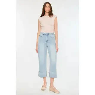 Kancan Sully 90's Cropped Wide Leg Jean