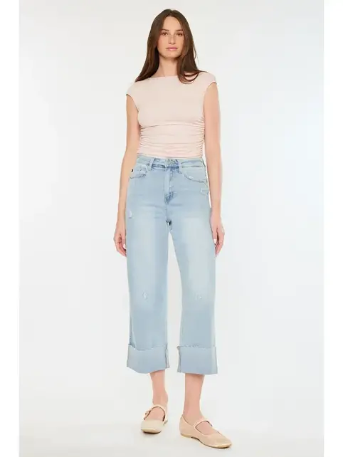 Kancan Sully 90's Cropped Wide Leg Jean