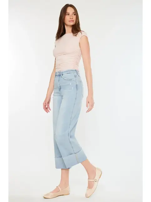Kancan Sully 90's Cropped Wide Leg Jean