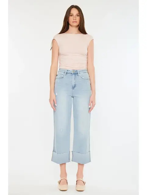 Kancan Sully 90's Cropped Wide Leg Jean