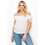 Halston Off Shoulder Blouse - Ivory
