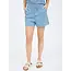 Arya High Waist Chambray Mini Shorts