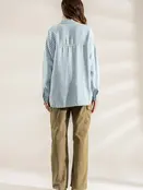 Adrianna Button Down Jean Top - Chambray