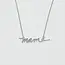 Mama Script Necklace - Silver