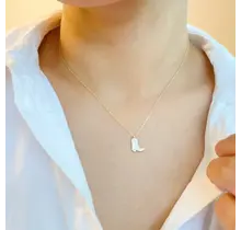 Glam Cow Girl Boot Necklace