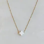 So Very Blessed Cross Necklace - White