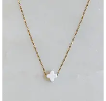 So Very Blessed Cross Necklace - White