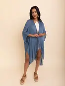 Linda Boho Chic Kimono - Blue