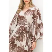 Elena High-Low Dress - Taupe