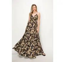 Eden Wrap Maxi Dress - Charcoal
