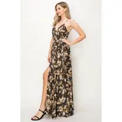 Eden Wrap Maxi Dress - Charcoal