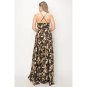 Eden Wrap Maxi Dress - Charcoal