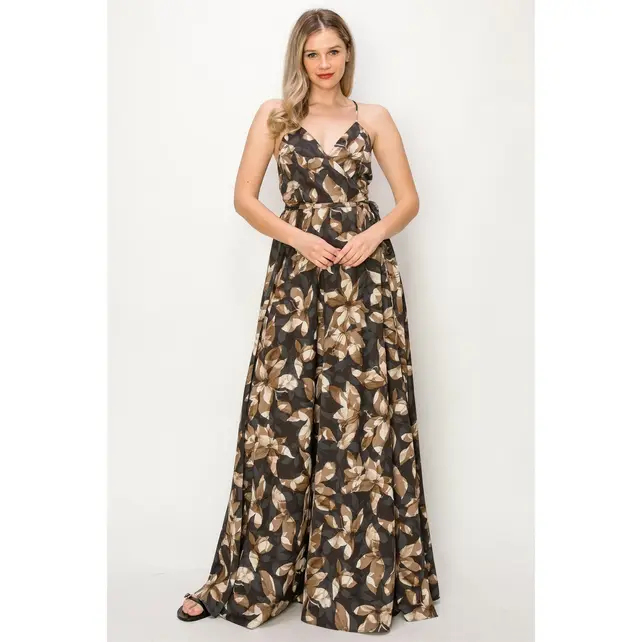 Eden Wrap Maxi Dress - Charcoal