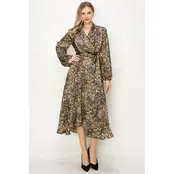 Elosie Long Sleeve Maxi Dress - Charcoal