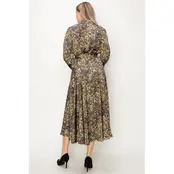 Elosie Long Sleeve Maxi Dress - Charcoal