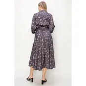 Erica Long Sleeve Wrap Dress - Denim