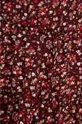 Cleo Tiered Long Sleeve Dress - Burgundy
