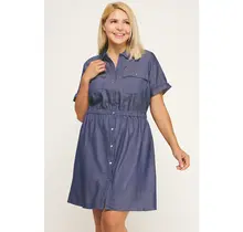 Collins Everyday Edge Dress - Denim