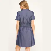 Collins Everyday Edge Dress - Denim