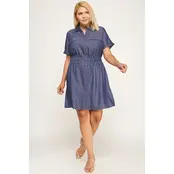 Collins Everyday Edge Dress - Denim