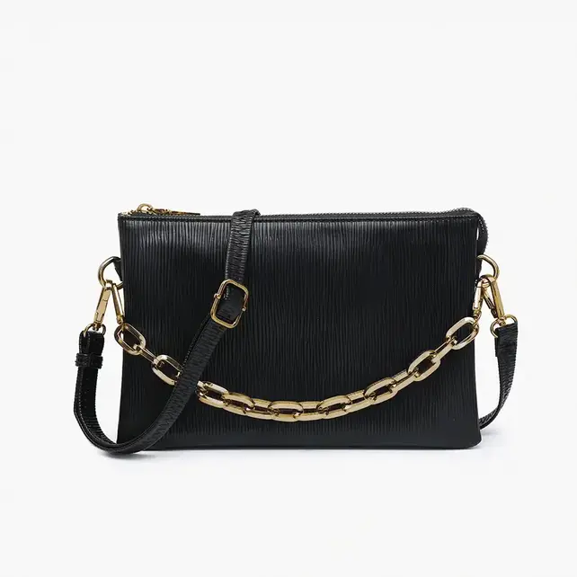 Izzy Textured Crossbody w/ Guitar Strap
