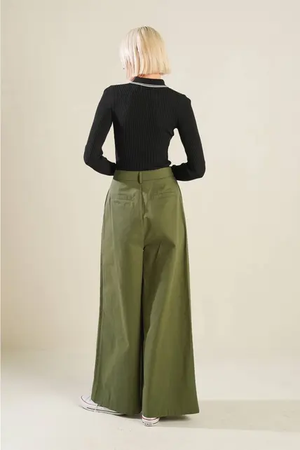 Deliah Woven Pant - Olive