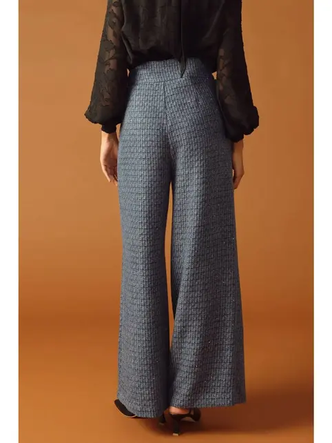 Devyn Tweed Pant - Slate Blue
