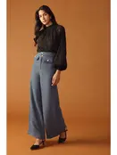 Devyn Tweed Pant - Slate Blue