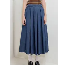 Darcy Washed Denim Skirt - Indigo