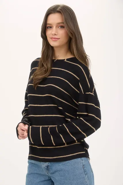 Coraline Long Sleeve Knit - Black