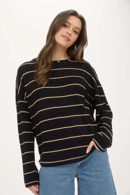Coraline Long Sleeve Knit - Black