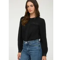 Clara Lace Long Sleeve - Black