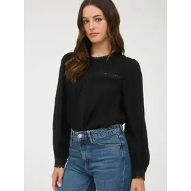 Clara Lace Long Sleeve - Black