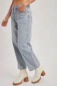 Brielle Low Rise Wide Leg Cropped Jean - Light