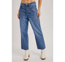 Brielle Low Rise Wide Leg Cropped Jean - Medium