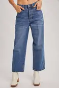 Brielle Low Rise Wide Leg Cropped Jean - Medium