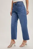 Brielle Low Rise Wide Leg Cropped Jean - Medium