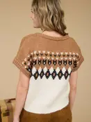 Wren Short Sleeve Knit Sweater - Ivory