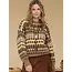 Wrenley Knit Crewneck Pullover Sweater - Brown